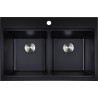 Évier en granite double de 33"