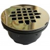 Shower drain, gold finish