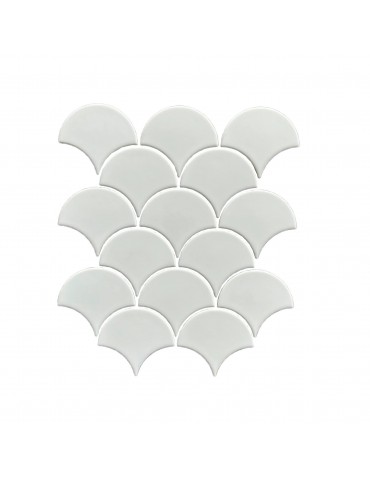 White matte Écaille