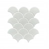 Écaille blanc mat, mosaïque