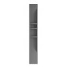 Niche de douche SMC grise 14 × 96", 4 sections