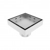 4*4" Brushed finished stainless steel drain
