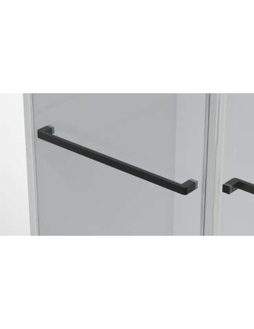 Waka 60", Black, Shower Door