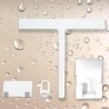 Silicone squeegee white for shower