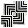 Marble Mosaic – Graphic Black & White Design, Wall or Floor