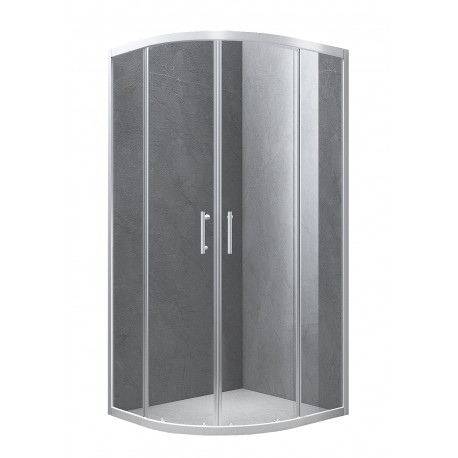 Celesta, Douche ronde en coin blanche