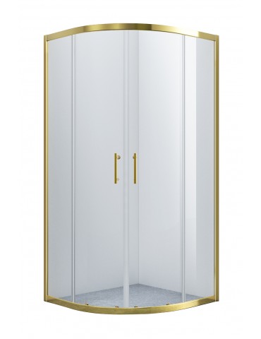 Celesta, Douche ronde en coin fini or