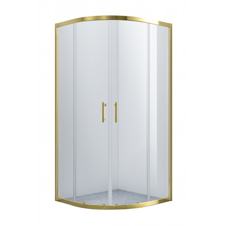 Celesta, Douche ronde en coin fini or