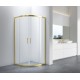 Celesta, Douche ronde en coin fini or