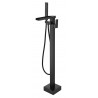 Hermes, Black Freestanding Bathtub Faucet