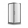 Triton 40", Douche en coin carré noir