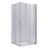 Square, Douche en coin carré chrome