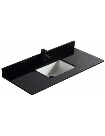  48" vanity top with under mount porcelain sink