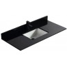 48" Vanity top with porcelain under mount sink