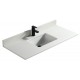  48" vanity top with under mount porcelain sink