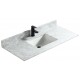  48" vanity top with under mount porcelain sink
