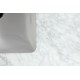 48", dessus de vanité avec lavabo en porcelaine sous-plan