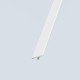 Moulure de coin intérieur pour mûrs PVC 3mm