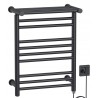 Chauffe-serviettes électrique mural noir mat – Heat