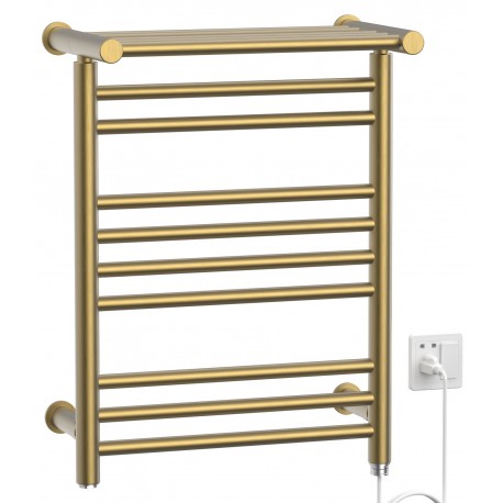 Heat matte gold, electric towel warmer