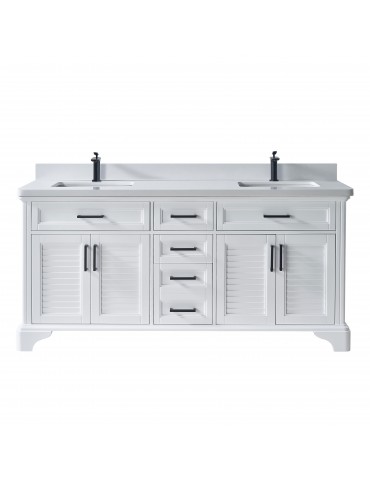 VELA 72" Solid wood double vanity