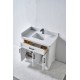 VELA 36" Vanité en bois massif
