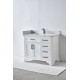 VELA 42" Vanité en bois massif