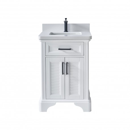 VELA 24" Vanité en bois massif
