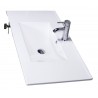 Comptoir en céramique de 39.5'' avec lavabos inclus