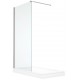 Douche en verre style Italienne, finie chrome