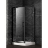 Douche carré noir à charnière, Collection META