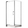 Douche carré chrome à charnière, Collection META