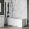 Ecran de douche sur Bain, finie Noire