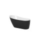 54" Freestanding Bath – Glossy black – Caelus