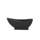 68" Freestanding Bath – Matte black – Zaleia
