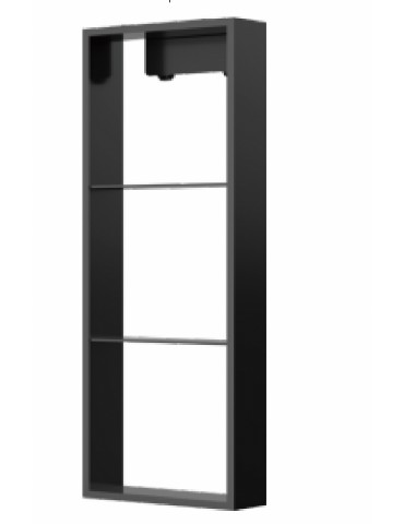 Niche de Douche Suspendue 36*12, fini Noir mat