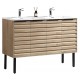 Tavira 48" Zurich Oak, Vanité sur pied