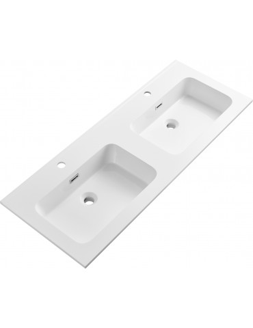 Tavira 48" white double countertop