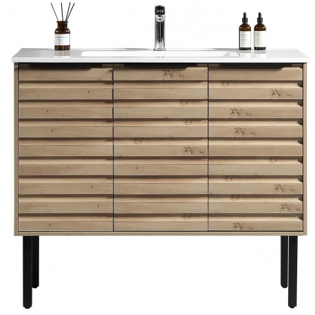 Tavira 39.5" Zurich Oak, Vanité sur pied