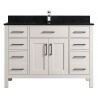 Vanité de salle de bain Goli 48 pouces – bois massif greige