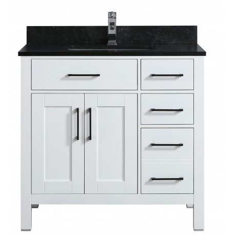 Goli 36" blanc, bois massif