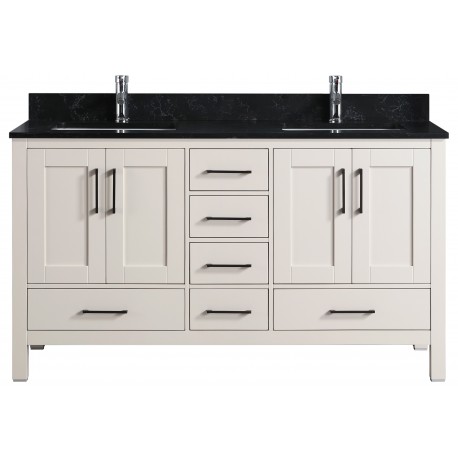 Goli 60'' Bathroom Vanity – Solid Wood greige