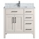Goli 36'' Bathroom Vanity – Solid Wood Greige