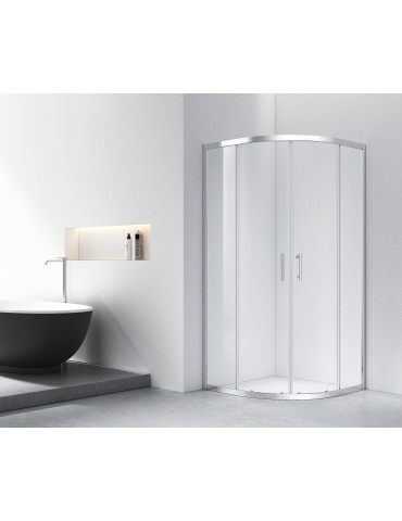 Céleste 32", Chrome round corner shower