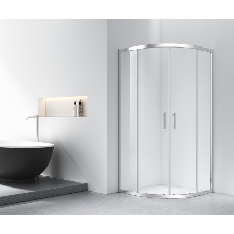 Céleste 32", Douche ronde en coin chrome Céleste 32", Douche ronde en coin chrome