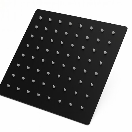 black matte shower head