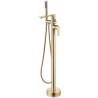 Matte Gold Bathtub Faucet in Brass – Hades Collection