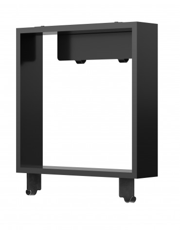 Niche de Douche Suspendue 16*16, fini Noir mat