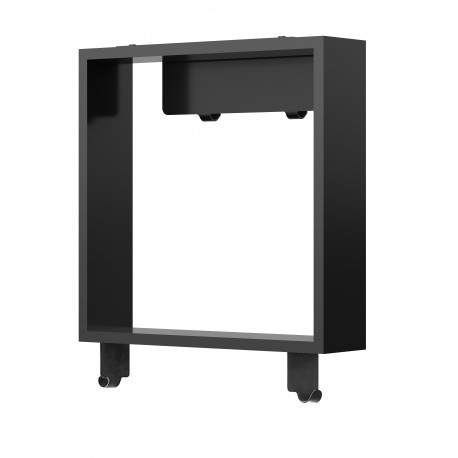 Niche de Douche Suspendue 16*16, fini Noir mat