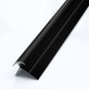 Black external PVC wall molding, 4 mm